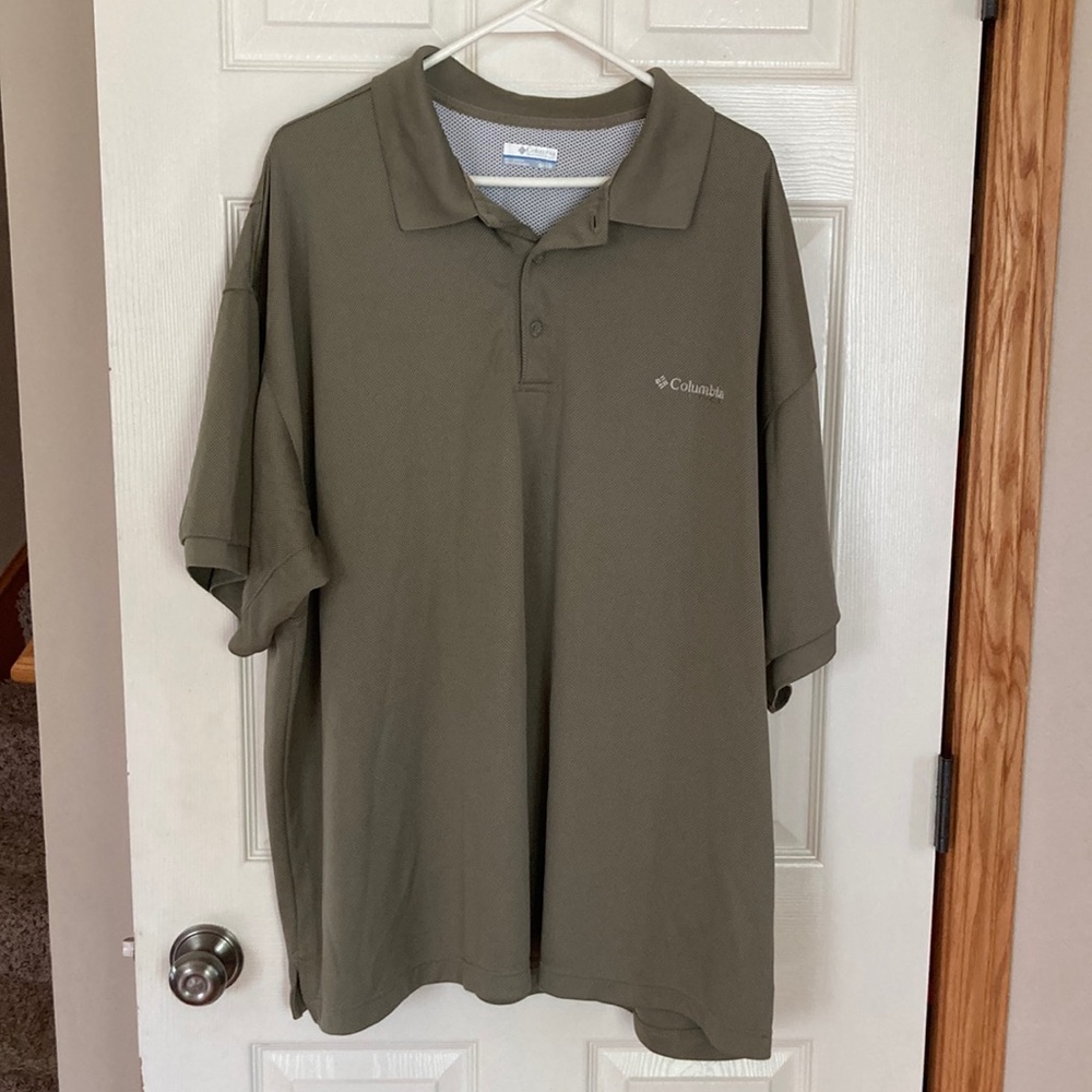Columbia PFG Polo- 3XL Tan